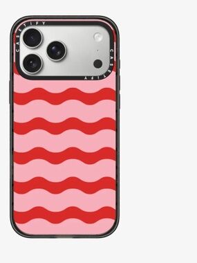 casetify - Red And Pink Wavy Stripe - iPhone 17 pro max